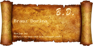 Brasz Dorina névjegykártya
